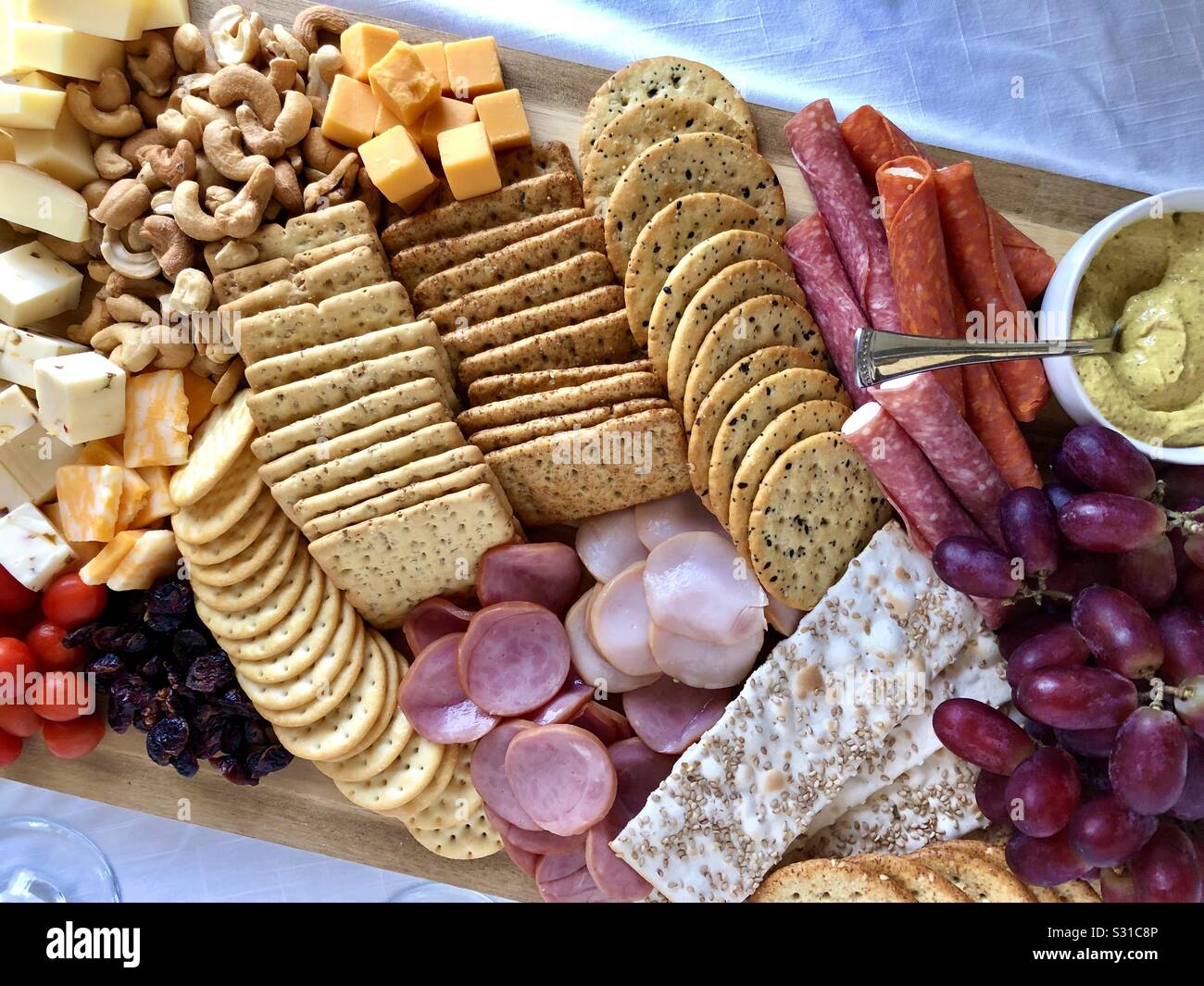 Charcuterie board Foto Stock