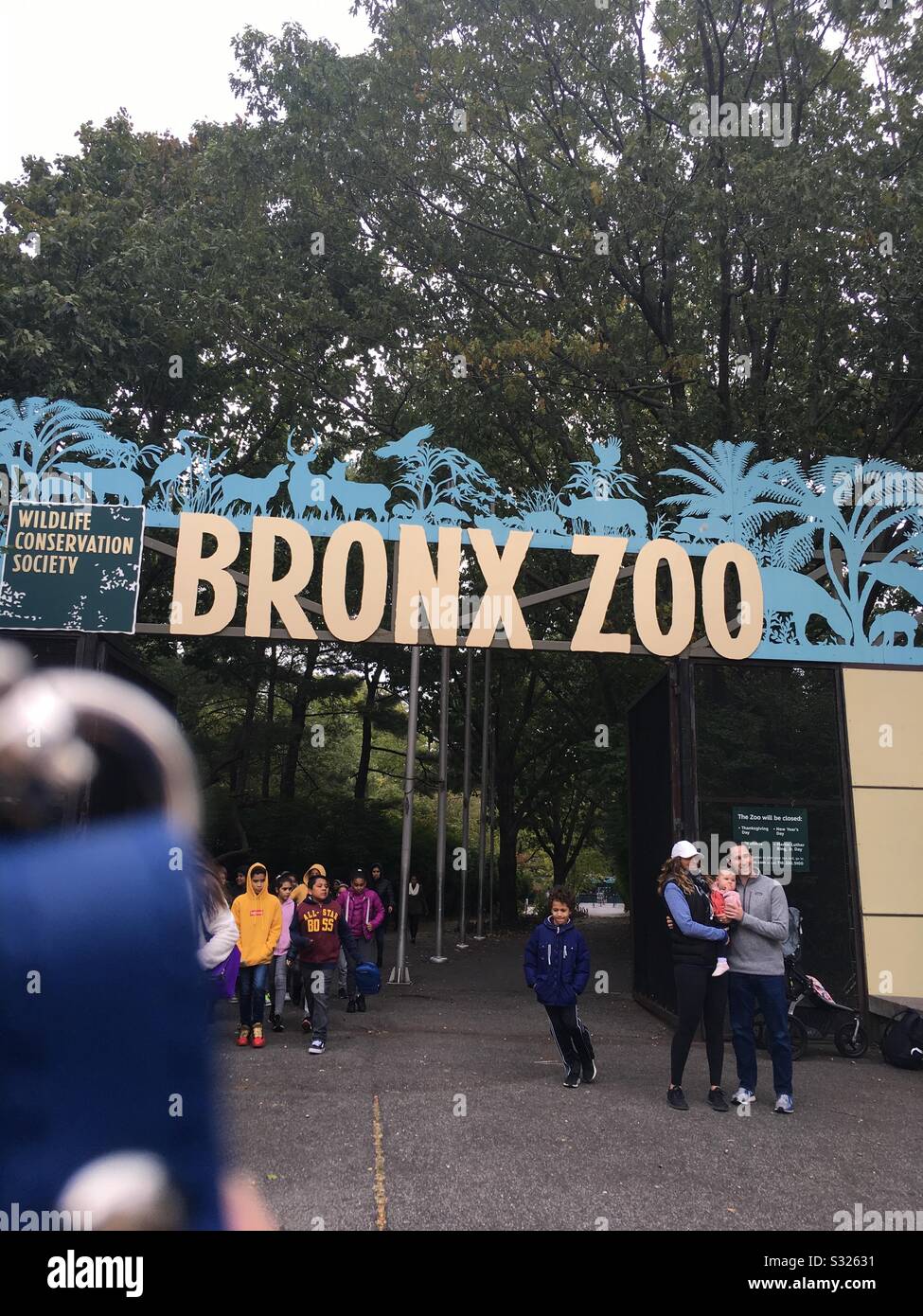 Bronx, Zoo, Bambini, gita scolastica, divertimento, gita giornaliera, animali, apprendimento, infanzia Foto Stock