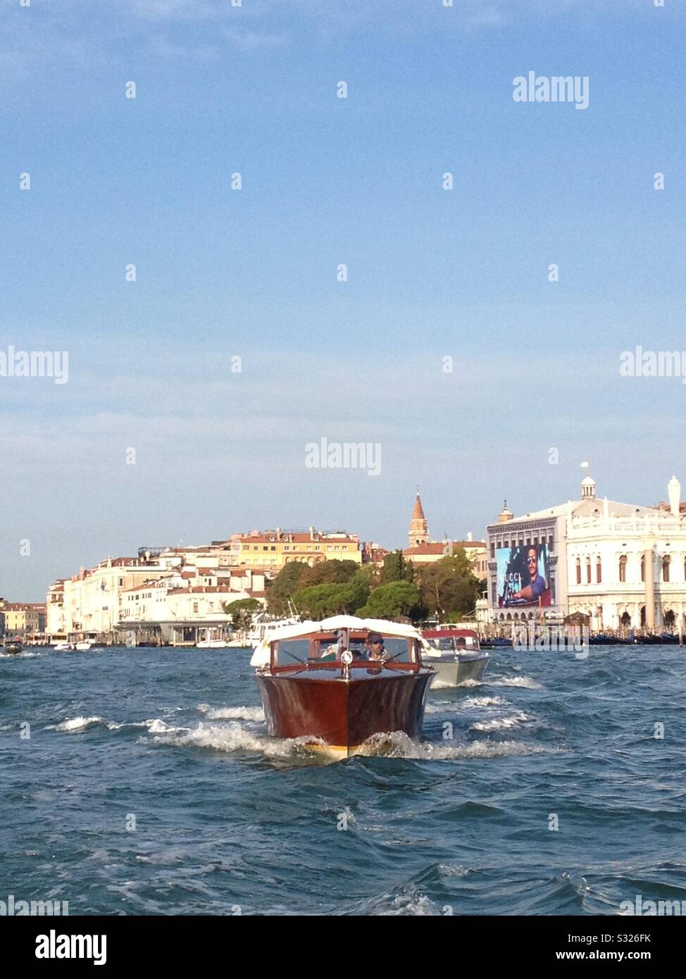 L'unico modo per viaggiare quando si arriva a Venezia Foto Stock