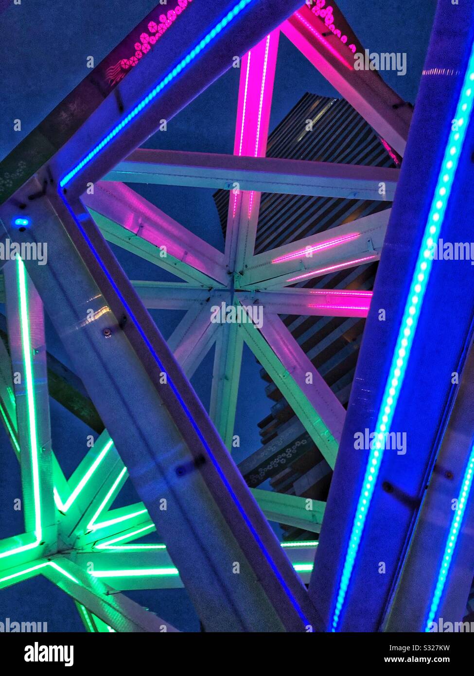 Toronto Light Fest. - Immagine stock catturata con smartphone