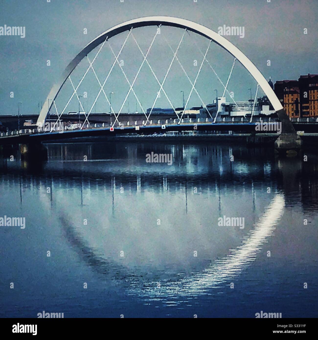 Clyde Arc Sul Fiume Clyde A Glasgow, Scozia. Foto Stock