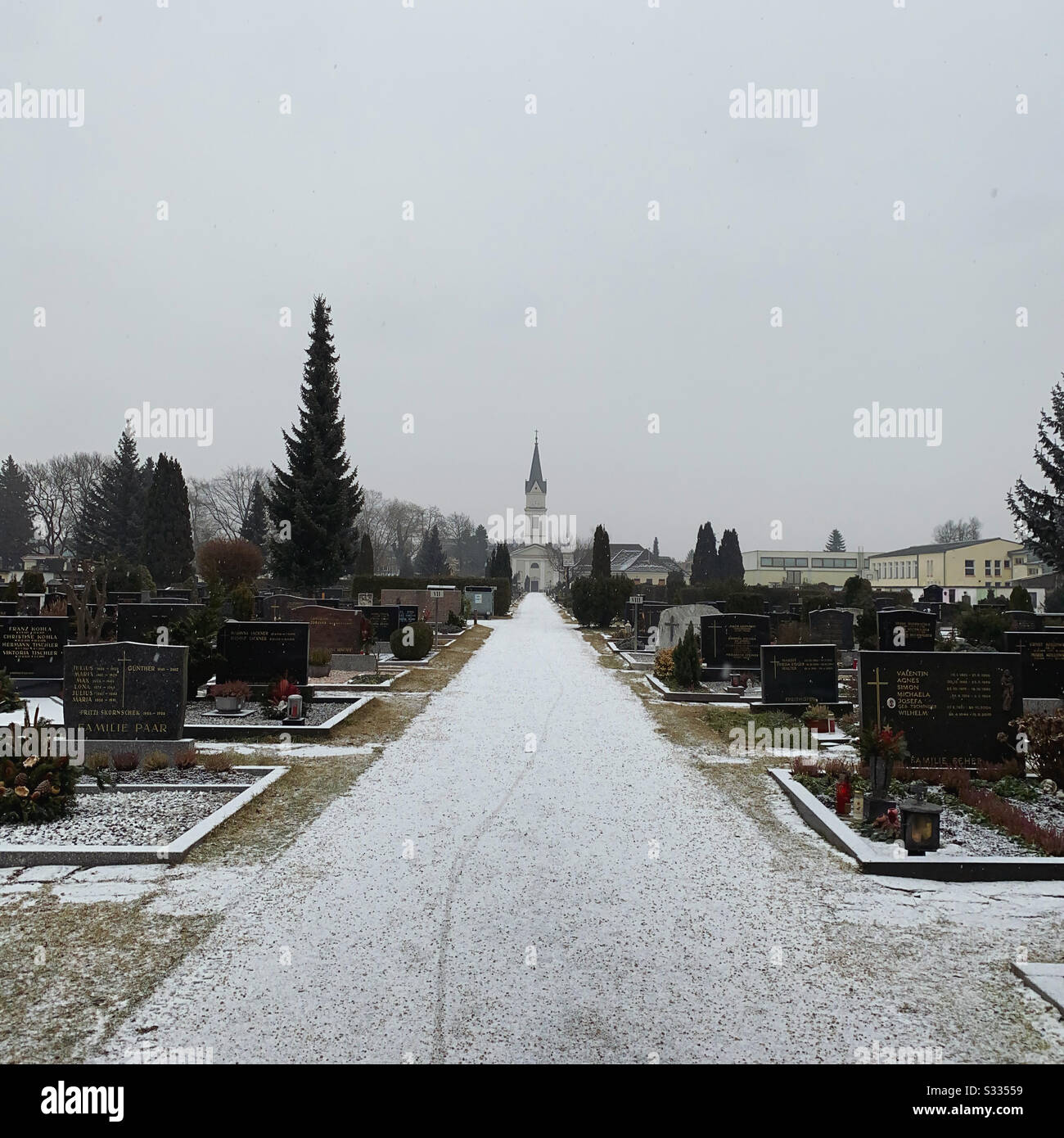 Percorso Tra I Morti Foto Stock