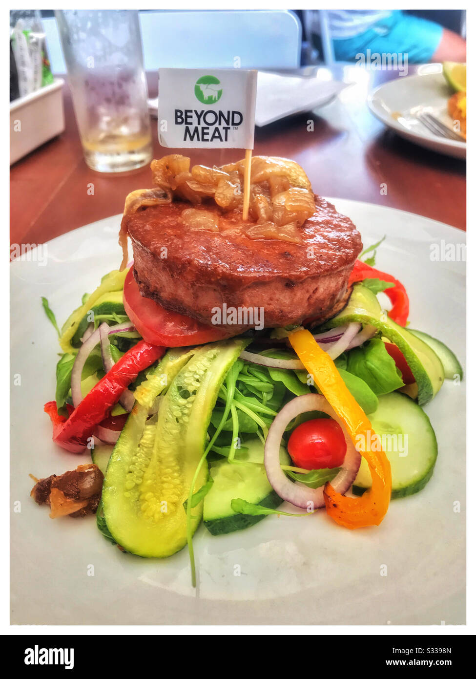 Oltre La Carne a meno di hamburger. Foto Stock