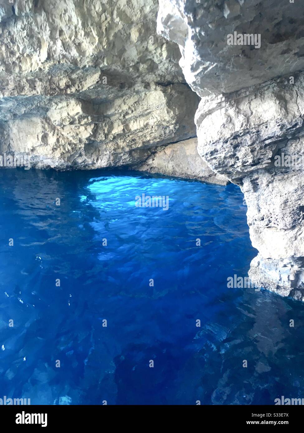 Grotta greca Foto Stock