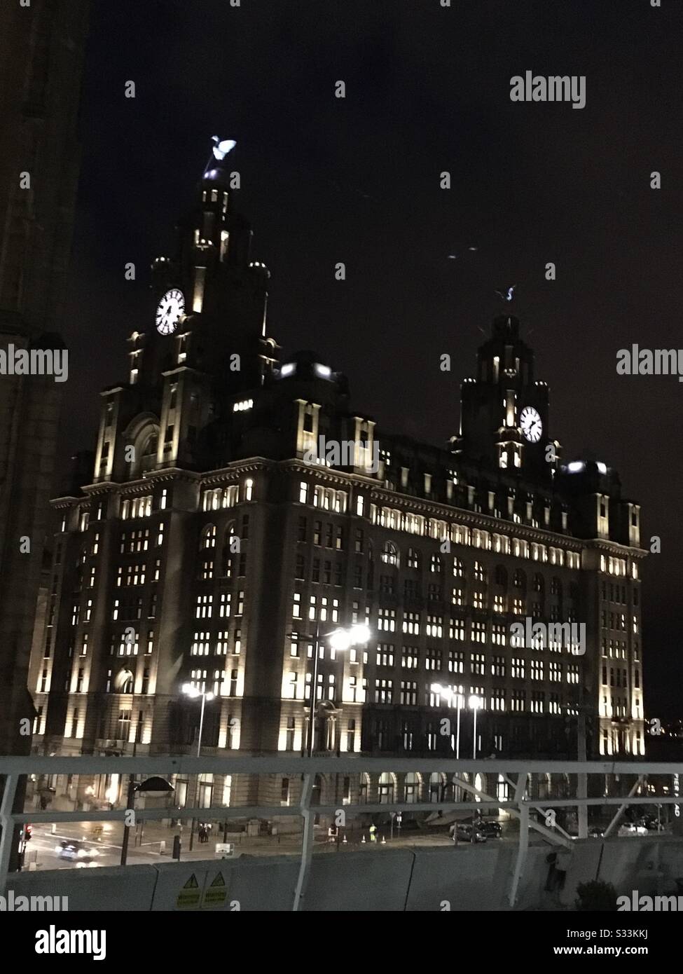 Il Liver Building Liverpool - Immagine stock catturata con smartphone