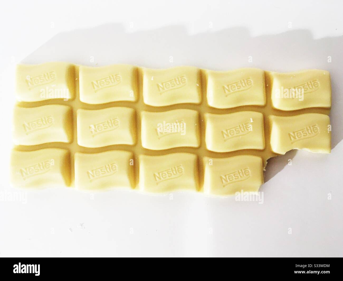 Nestle Milky Bar Cioccolato - Immagine stock catturata con smartphone