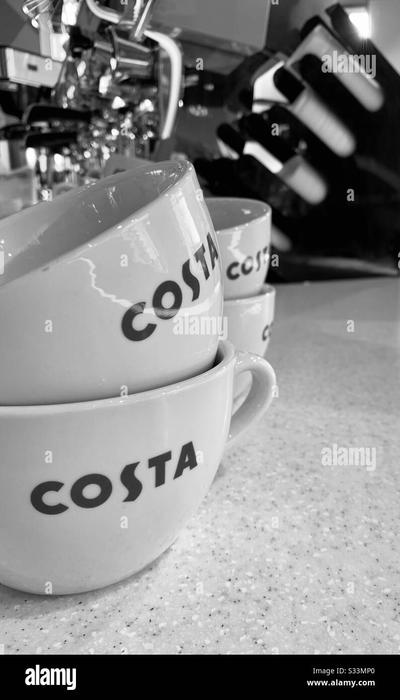 Banco caffè Costa Foto Stock