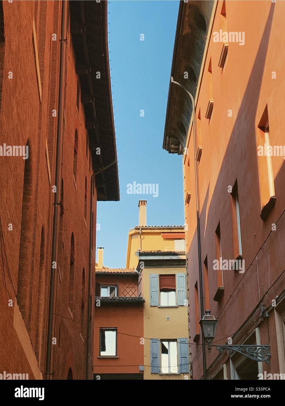 Street a Bologna Foto Stock