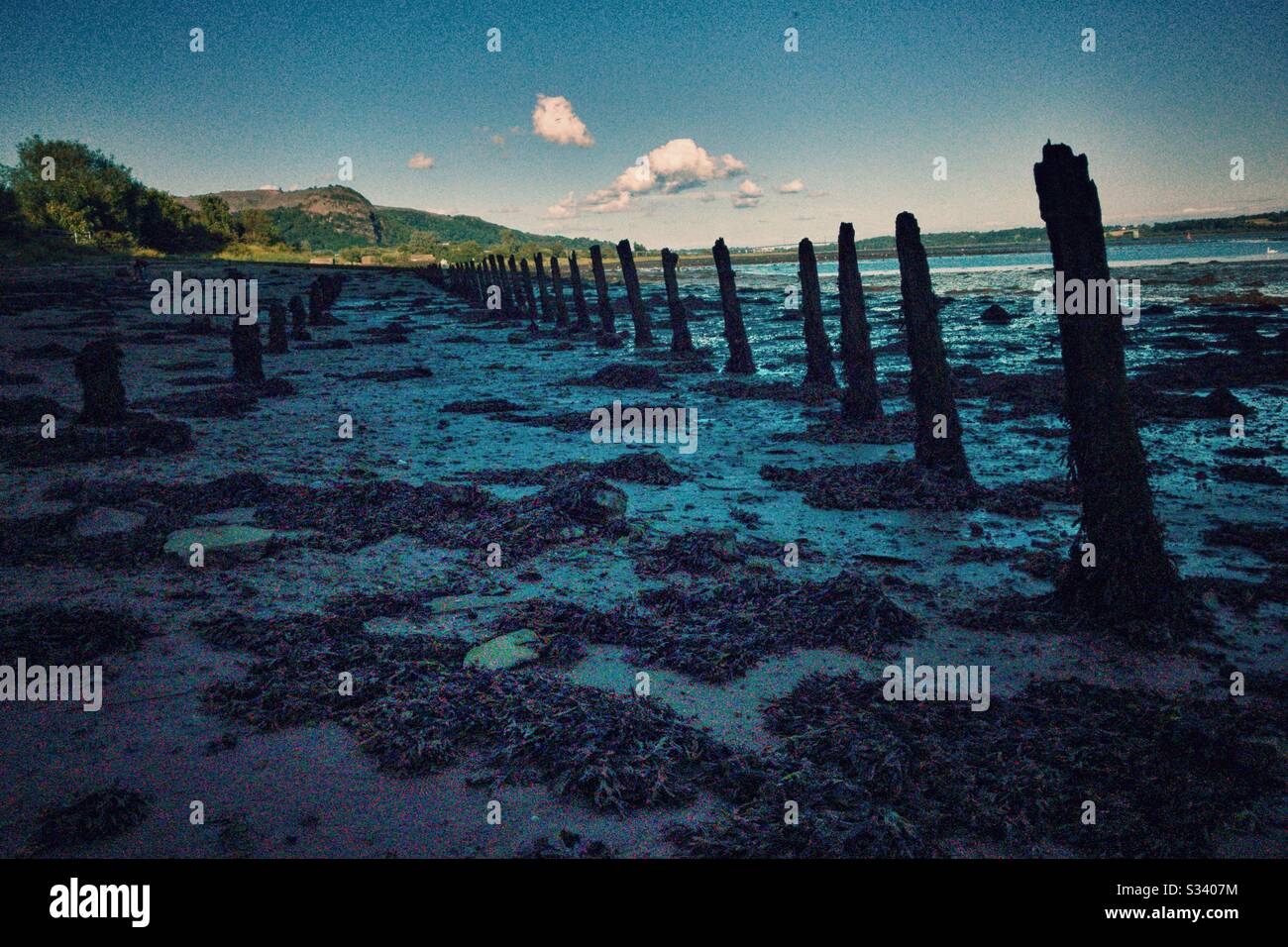 Fiume Clyde A Dumbarton, Scozia Foto Stock