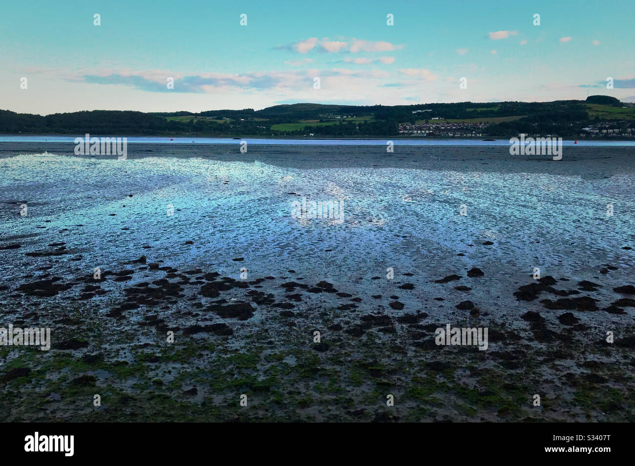 Fiume Clyde A Dumbarton, Scozia Foto Stock