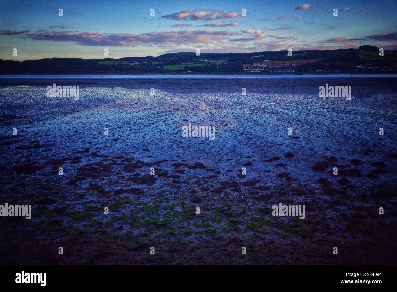 Fiume Clyde A Dumbarton, Scozia Foto Stock