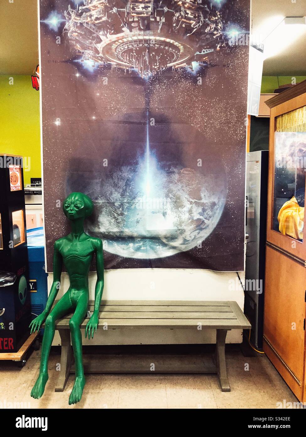 AlL'Interno Dell'Area 51 Alien Center Nella Valle Di Amargosa, Nevada Foto Stock