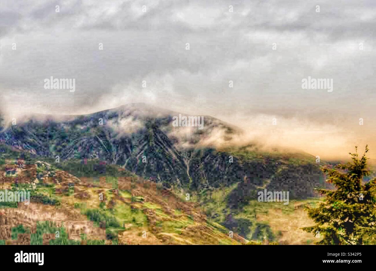 Fotografia di paesaggio montano Foto Stock