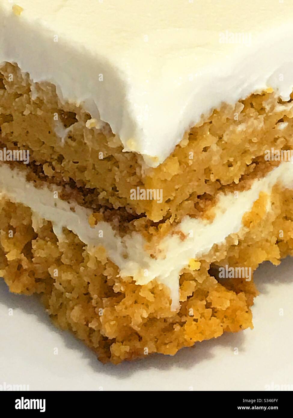 Torta di carote. Chiudere la vista. Foto Stock