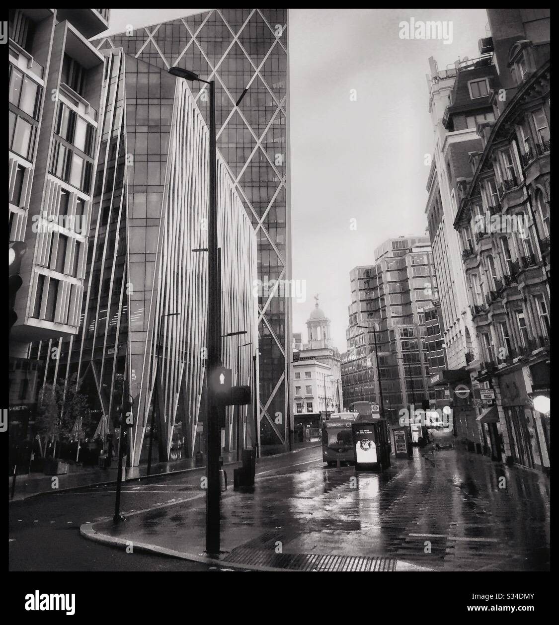 Tranquille strade di Londra. Foto Stock