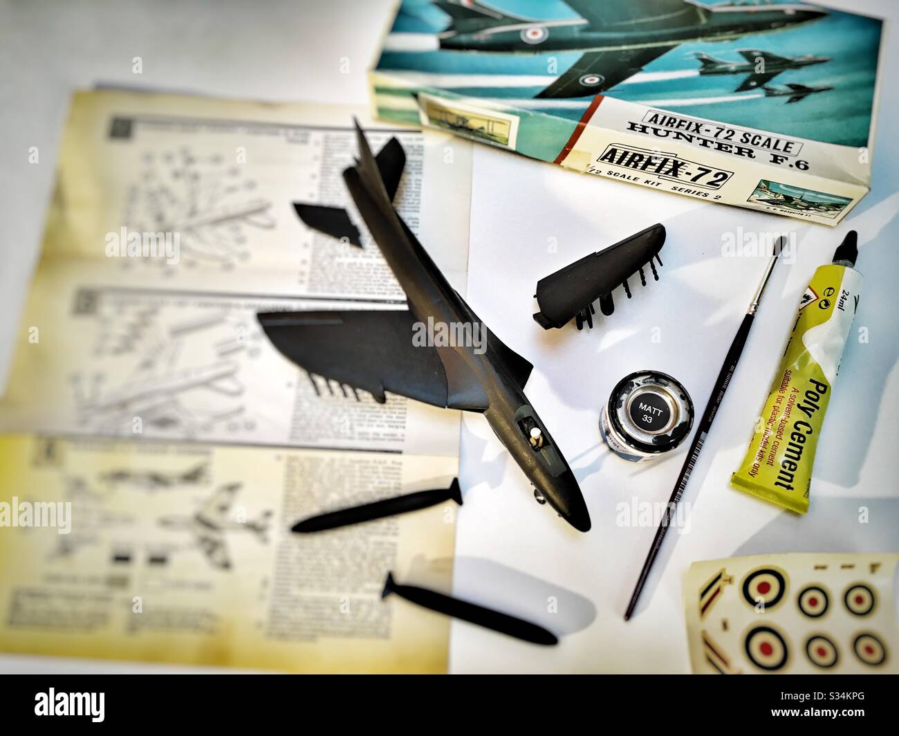 Kit modello in plastica vintage Airfix Foto Stock