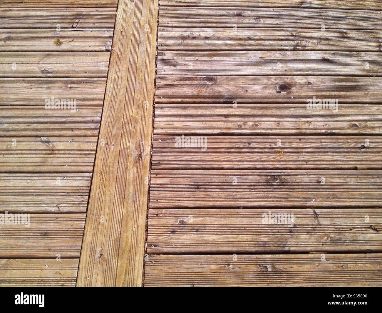 Pavimento in legno Foto Stock