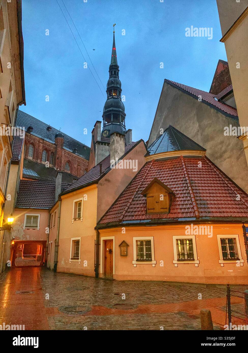 La città vecchia di riga, Lettonia. Foto Stock