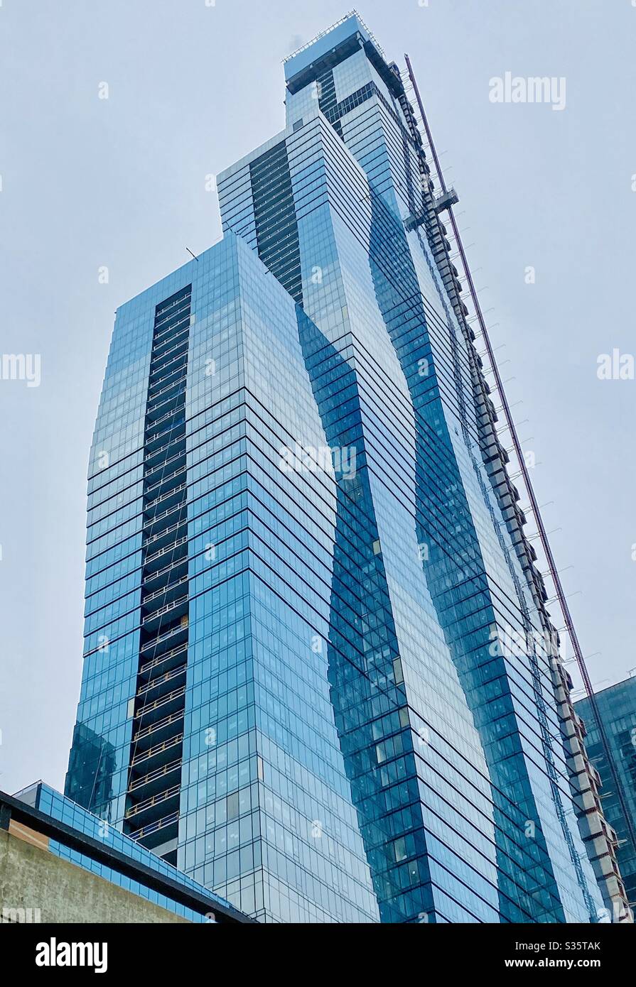 Vista Tower, in costruzione, si prevede al terzo edificio più alto di Chicago una volta completato. Foto Stock