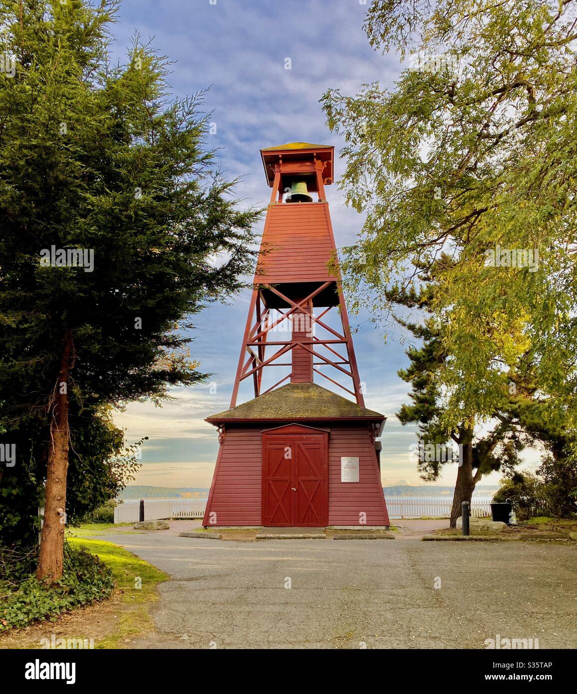 Storico campanile a Port Townsend, Washington. USA. Foto Stock