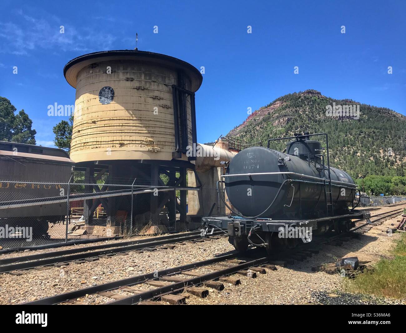 Treno a scartamento ridotto, Durango, Colorado Foto Stock