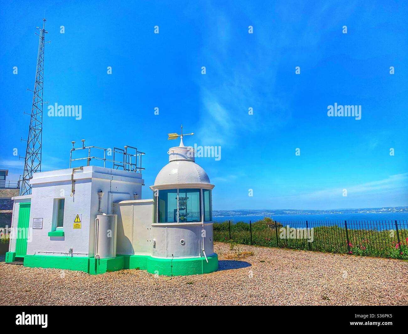 Light House a Berry Head, Brixham, Devon. Foto Stock