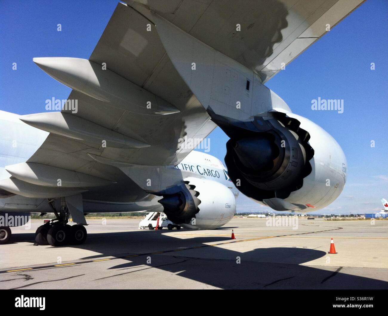 Cathay Pacific Boeing 747-800. Foto Stock