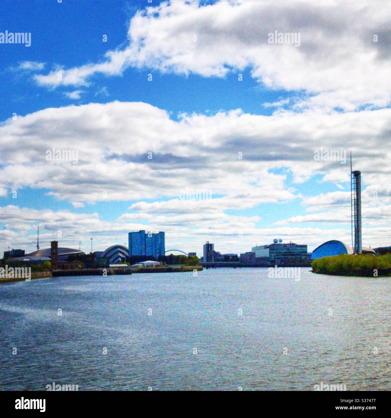 Fiume Clyde Glasgow, Scozia. Foto Stock