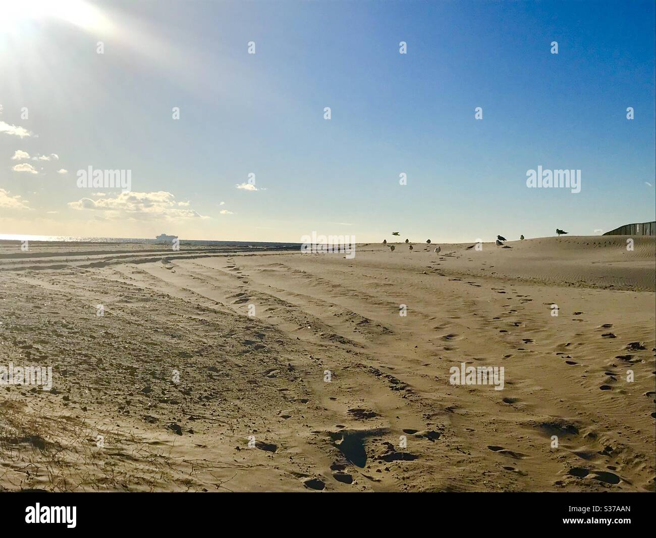 Coney Island Beach Foto Stock