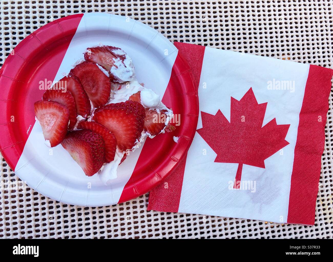 Buon giorno del Canada. - Immagine stock catturata con smartphone