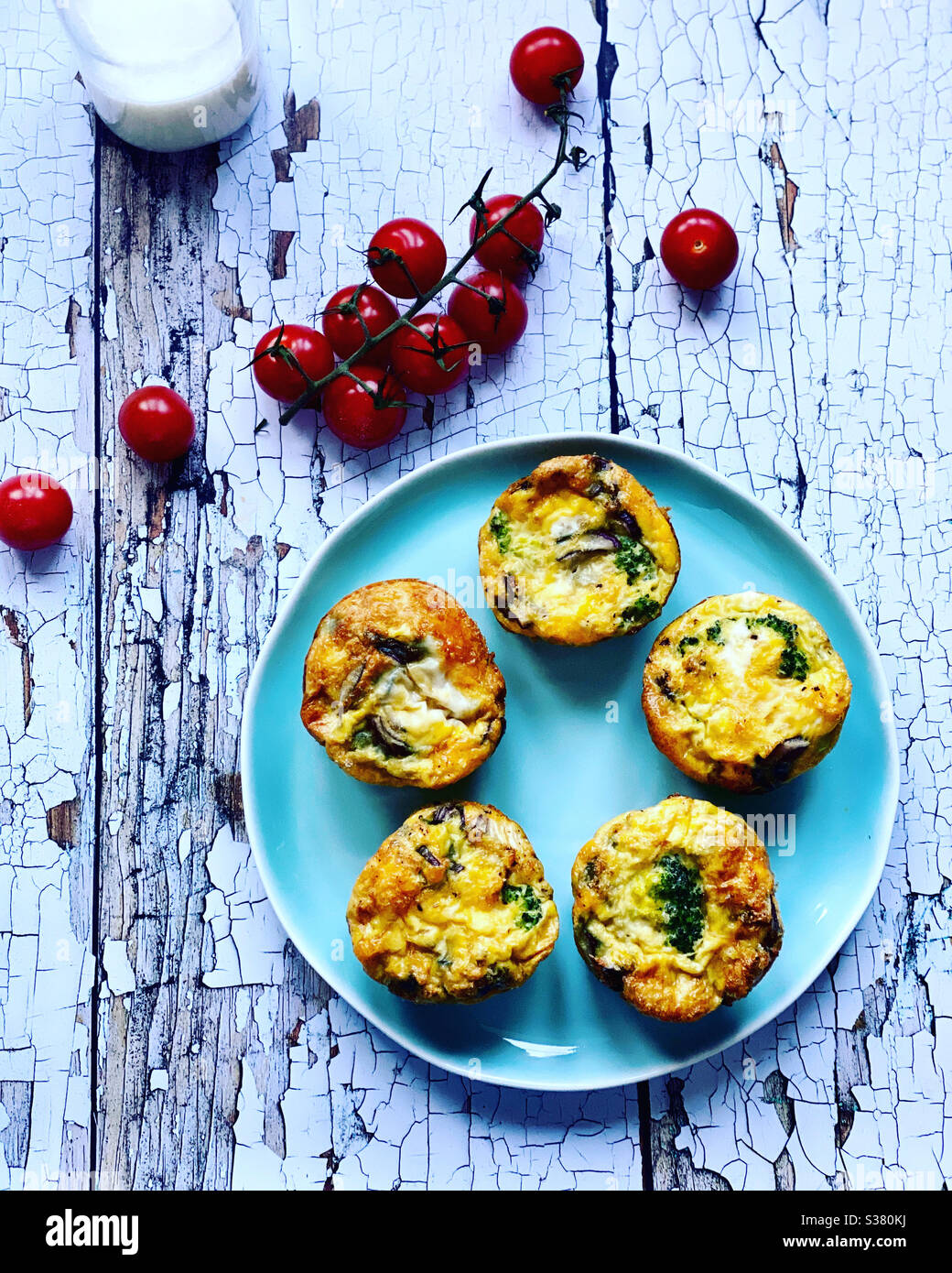 Uovo muffin Foto Stock