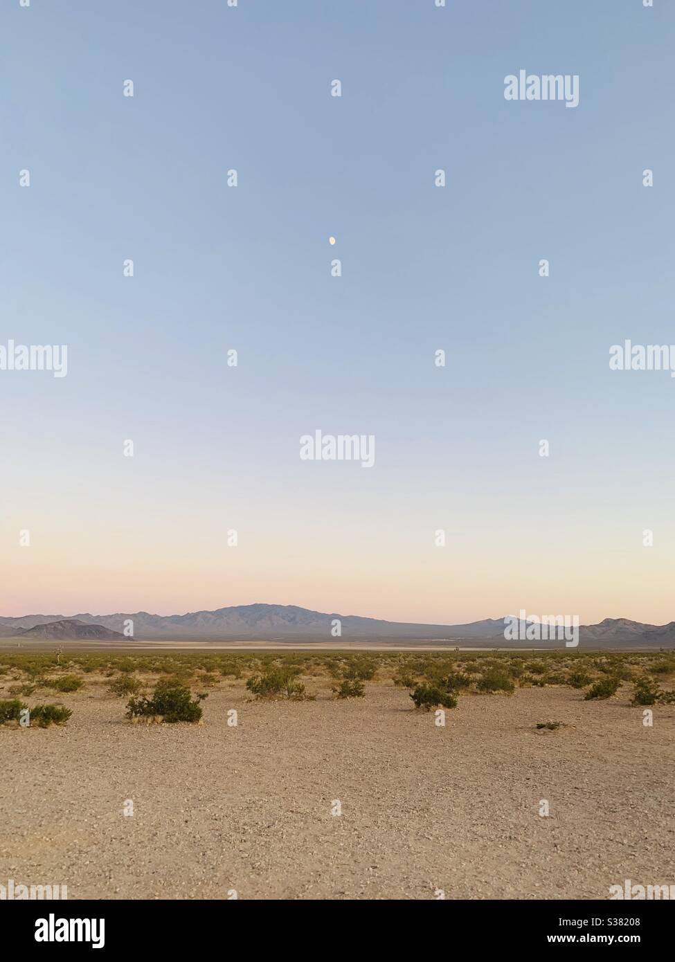 tramonto del deserto Foto Stock