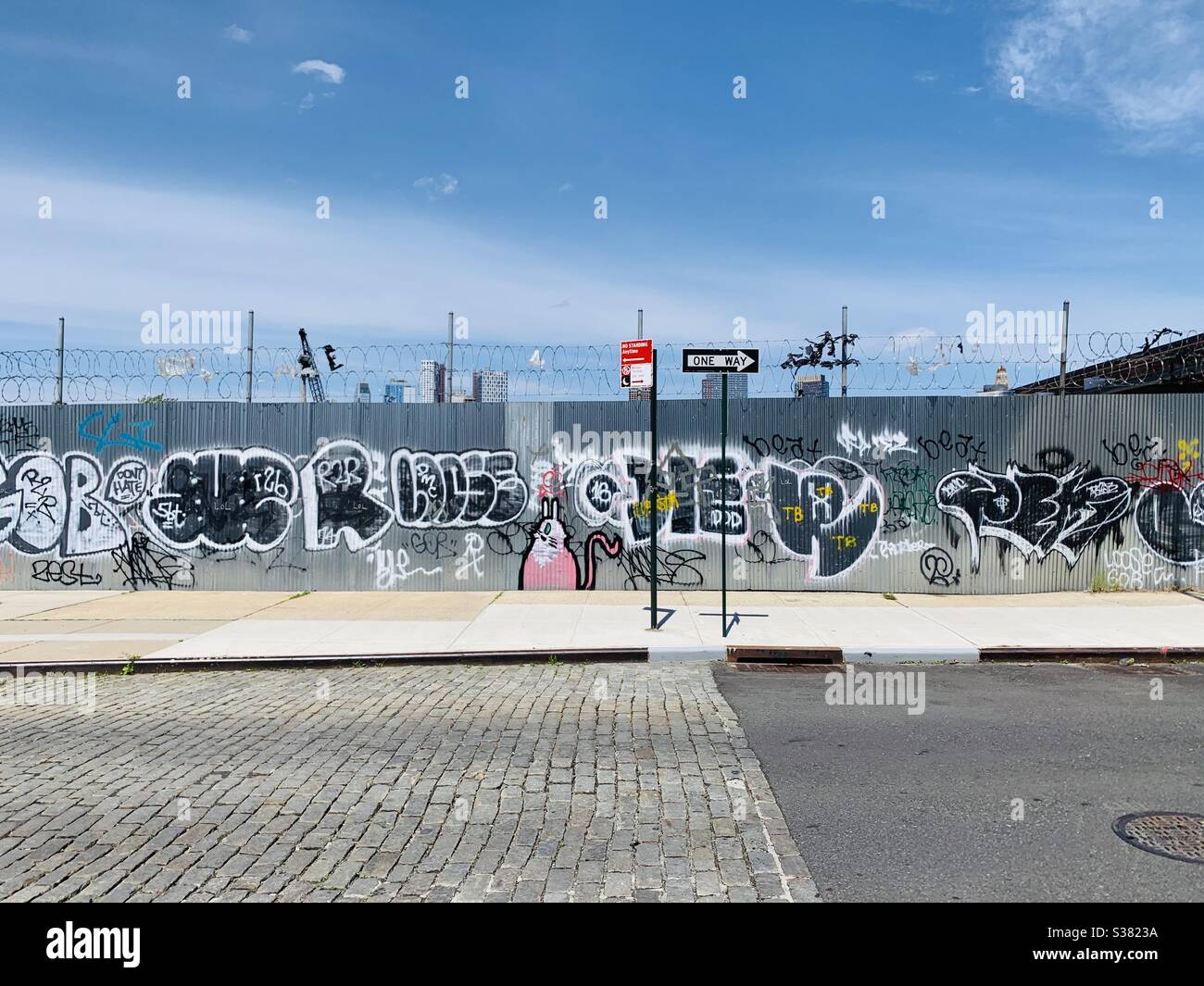 graffiti a brooklyn Foto Stock