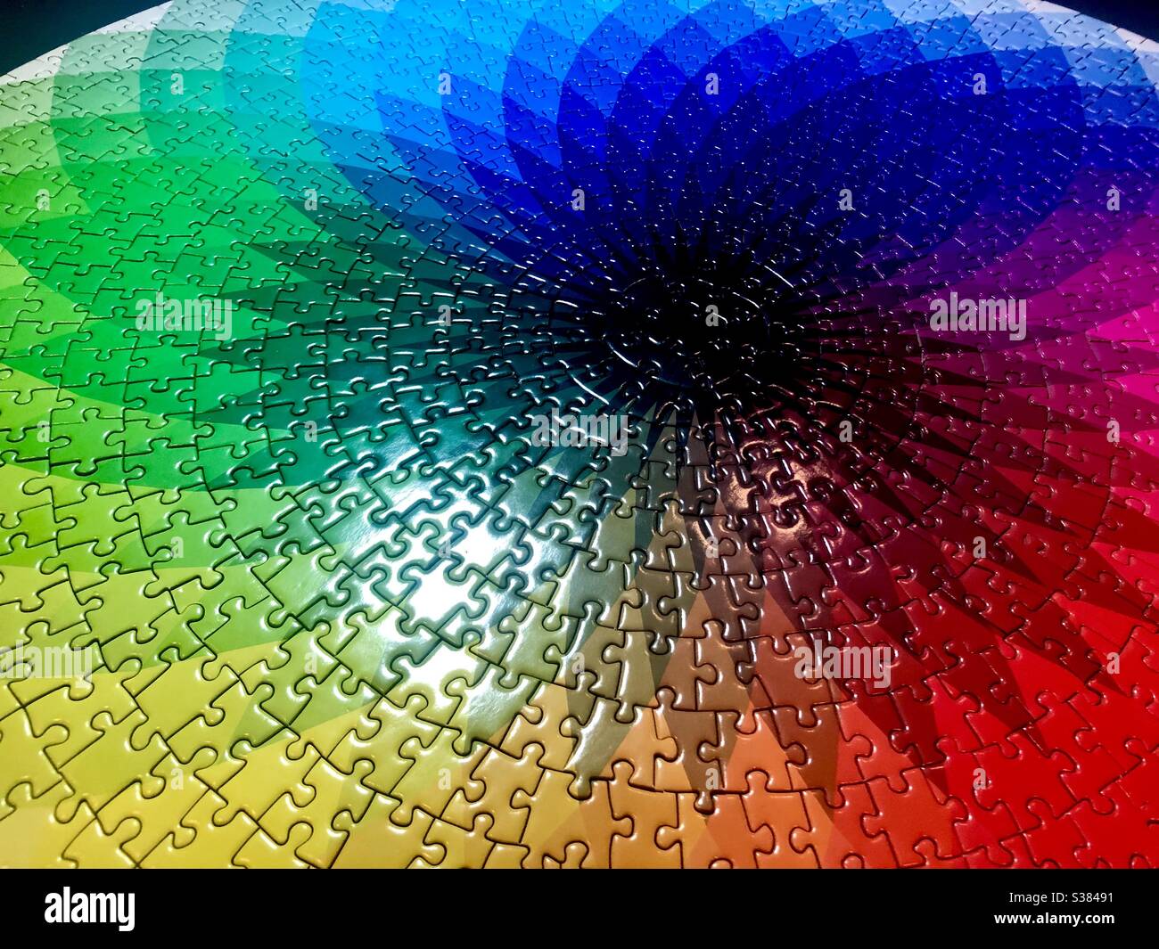 Completato puzzle - Immagine stock catturata con smartphone
