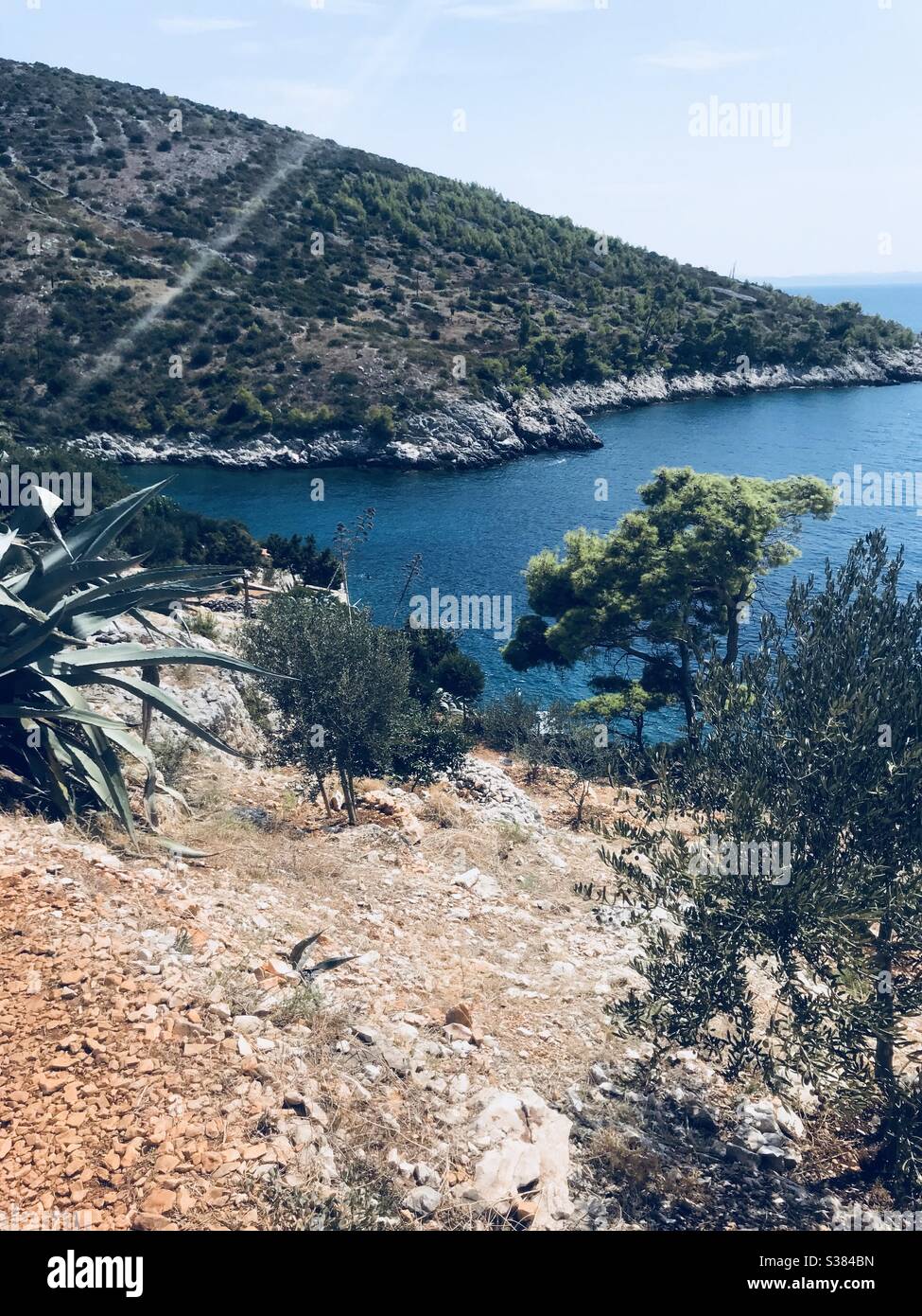 spiaggia di hvar croazia Foto Stock