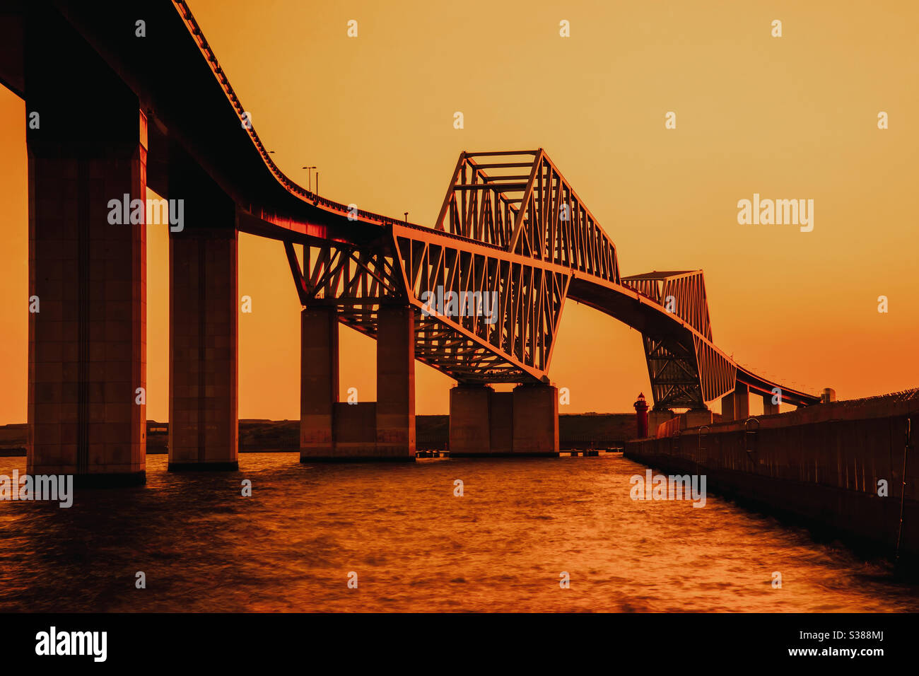 Ponte (Shinkiba Tokyo) Foto Stock