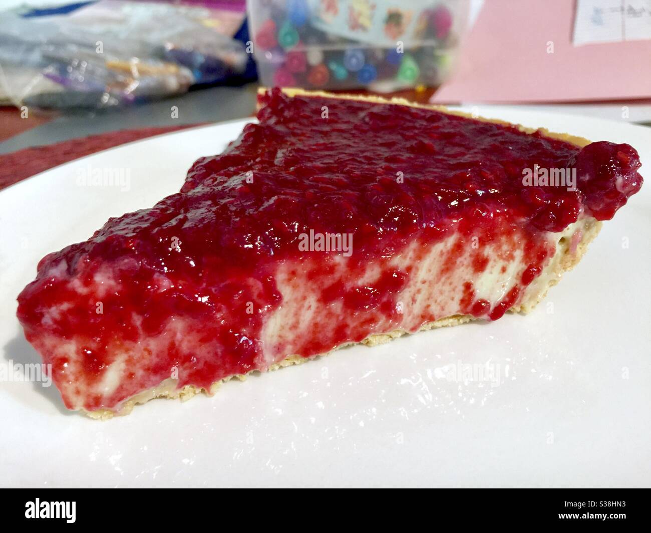 Torta di lime di Raspberry Key di Lois the Pie Queen a Berkeley, California. Foto Stock