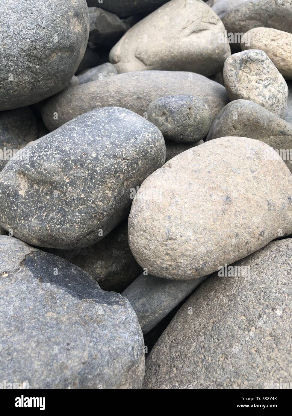 rocce su una spiaggia Foto Stock