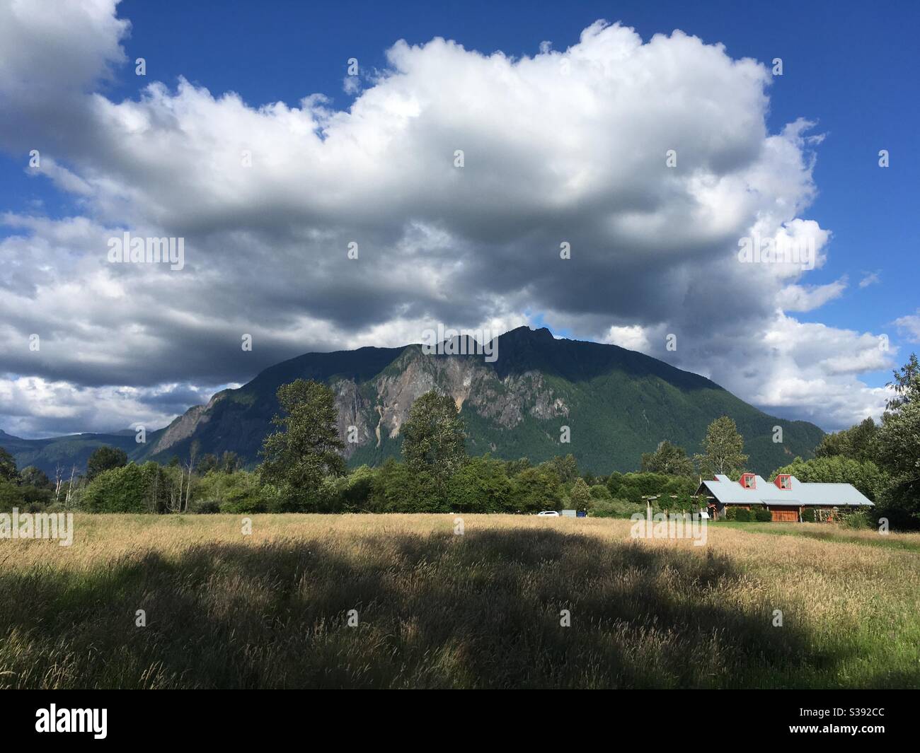 Mt. Si e Meadowbrook Farm Foto Stock