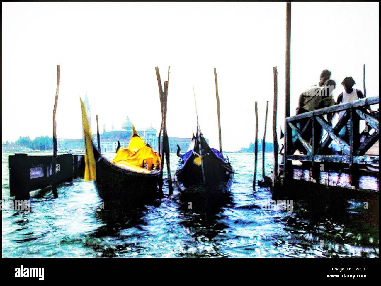 Gondole a Venezia Foto Stock