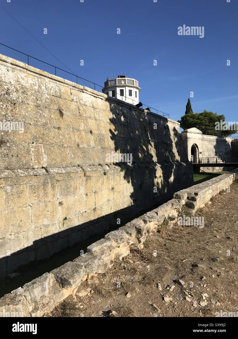 Mura della Fortezza di Pola Foto Stock