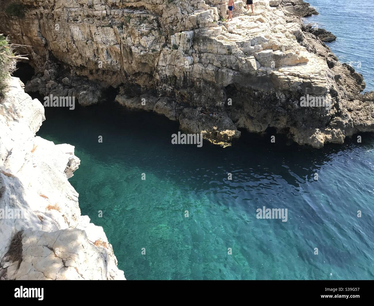 Insenatura sulla costa croata, Istria Foto Stock