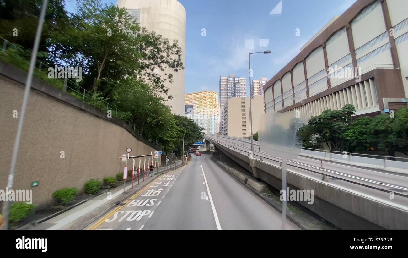 Strada di Hong Kong Foto Stock