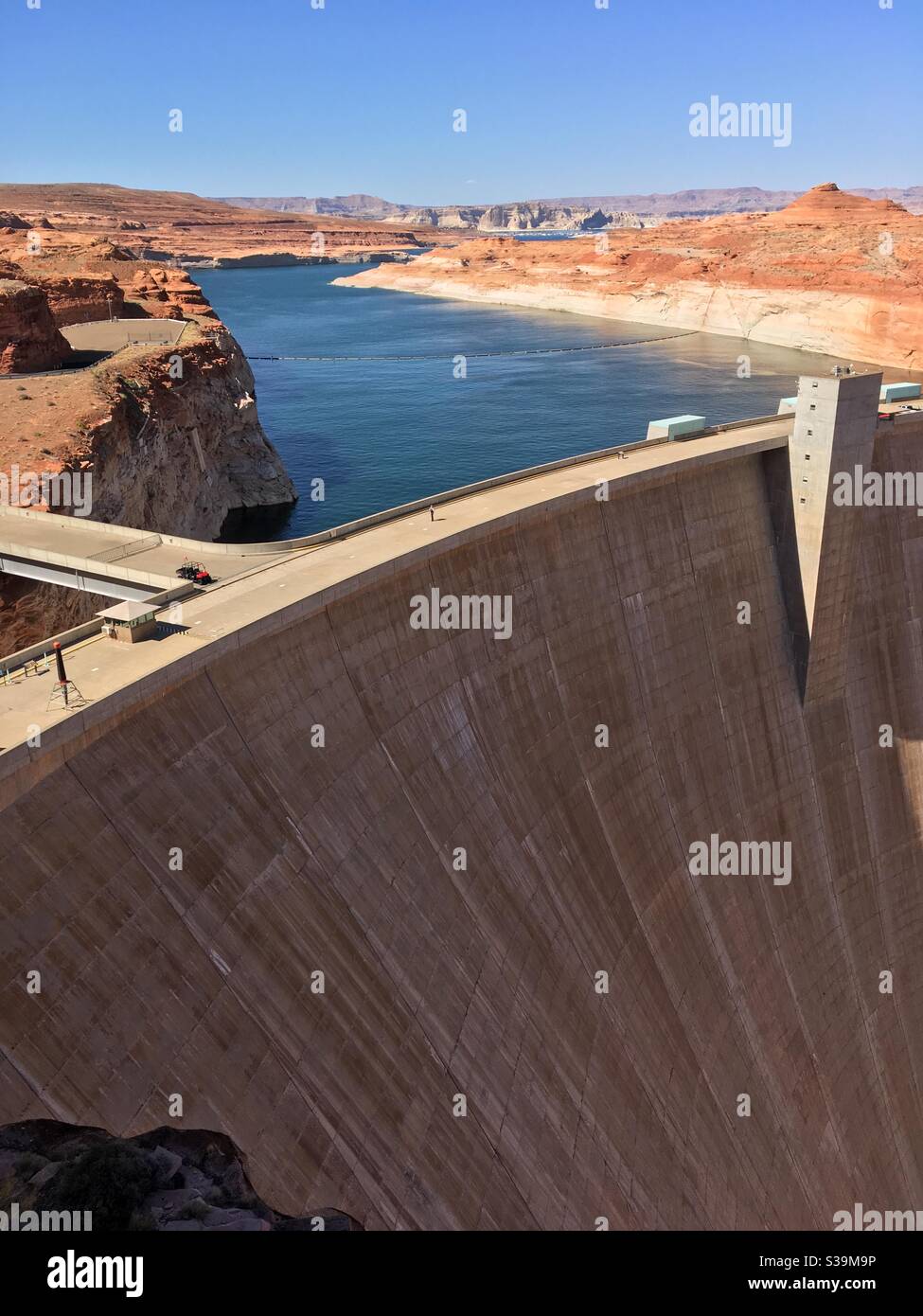 Glen Canyon Dam, Arizona - Immagine stock catturata con smartphone