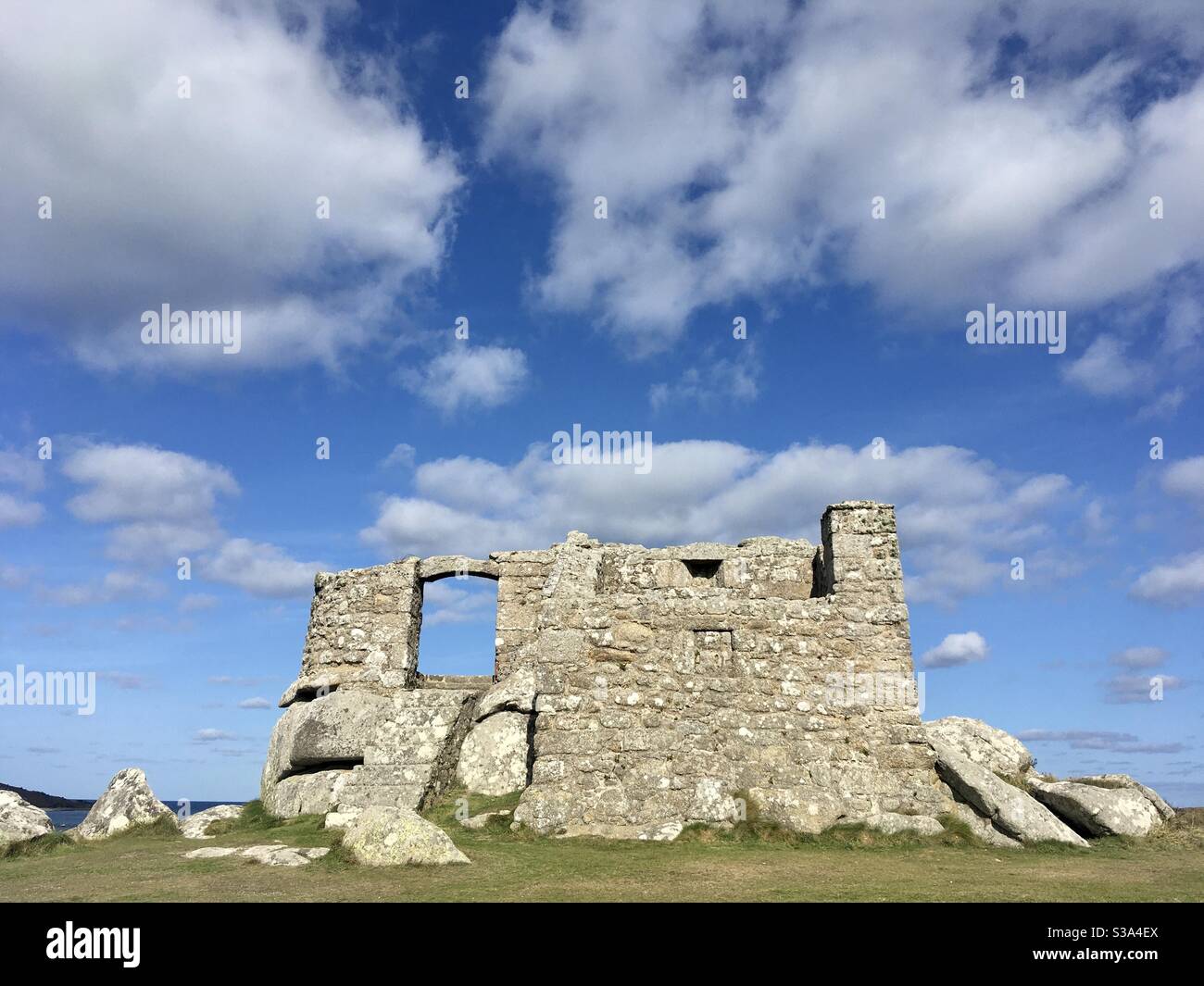 Fortificazione cinquecentesca, Tresco, Isole di Scilly Foto Stock