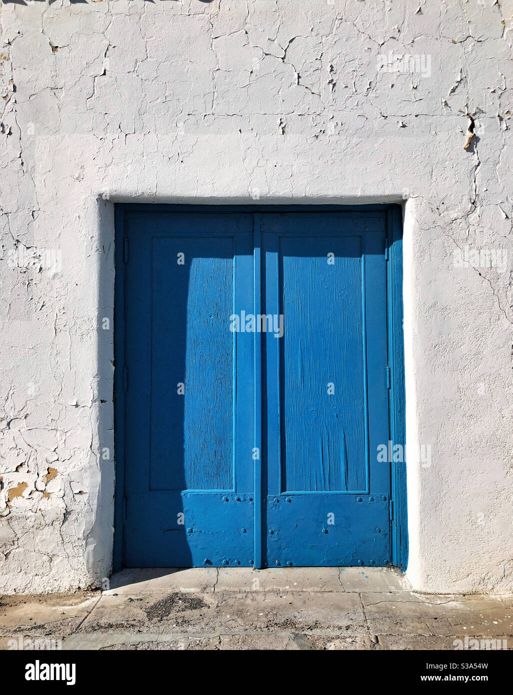 Blue door, deserto dell'Arizona Foto Stock