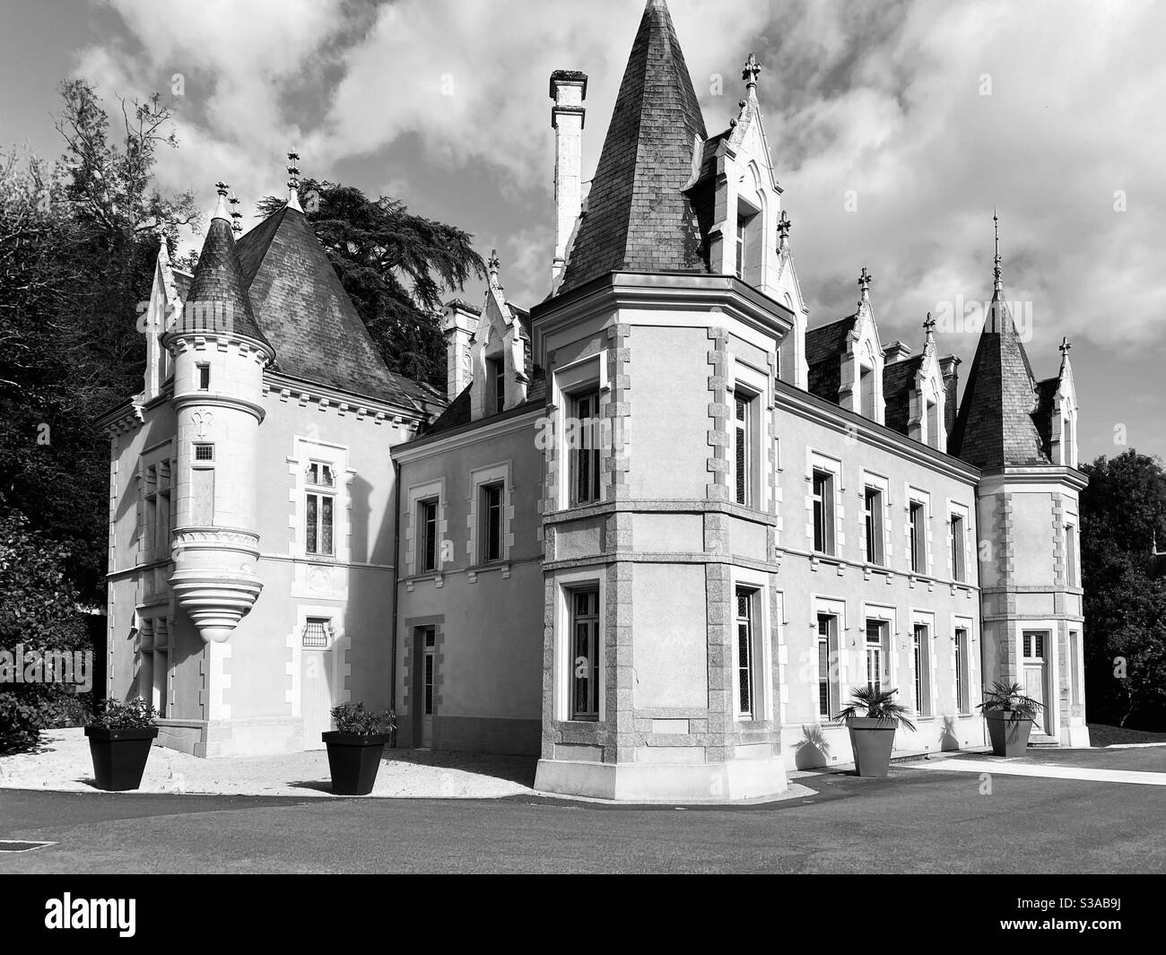 Francese château - Immagine stock catturata con smartphone