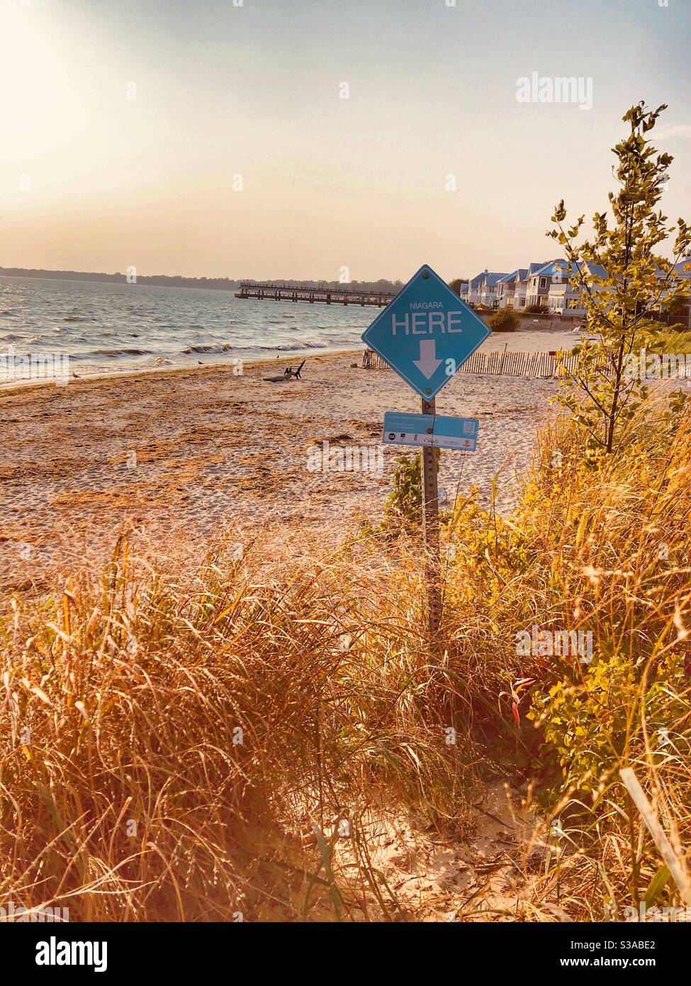 Crystal Beach sulle rive del lago Erie in Ontario. Foto Stock
