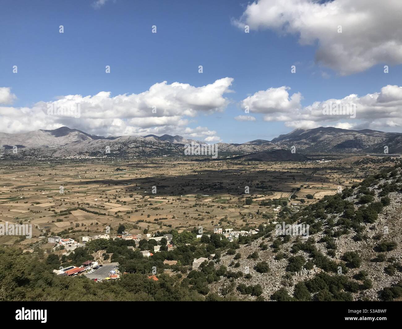 Vista sulle montagne, Creta Foto Stock
