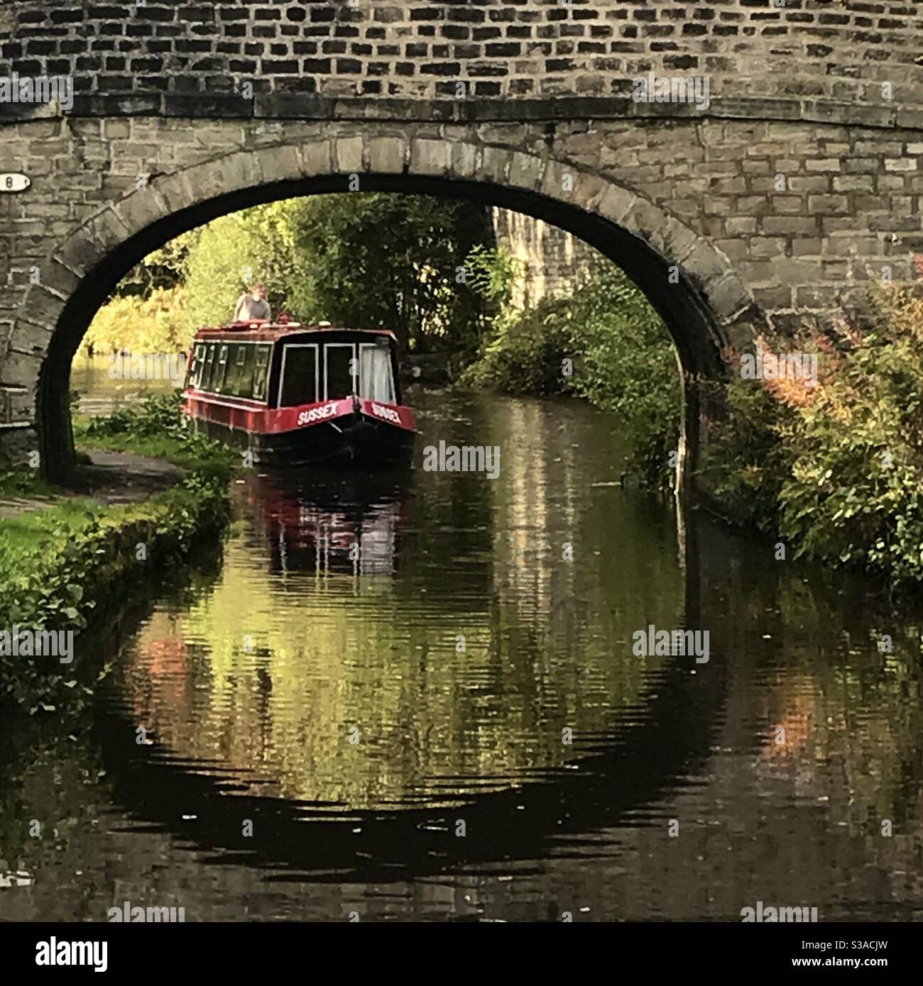 Autunno in Rochdale Canal Foto Stock
